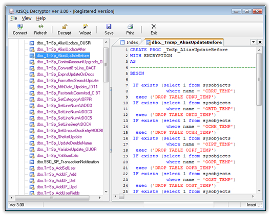 AzSQL Script Decryptor screen shot